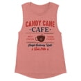 thumbnail image 1 of Candy Cane Cafe Women's Muscle Tank X-Small Desert Pink, 1 of 5