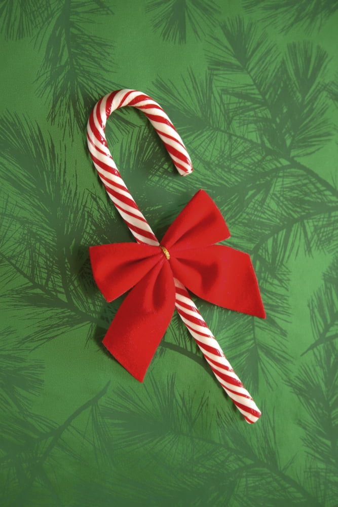 Candy Cane Canvas Art - Colette Scharf Design Pics (22 x 34)