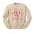 thumbnail image 1 of Candy Cane Christmas Club Sweatshirt Unisex X-Large Sand, 1 of 5