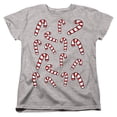 thumbnail image 1 of Candy Cane Christmas Crew Women's T Shirt, 1 of 5