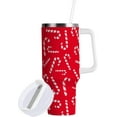 thumbnail image 1 of Candy Cane Christmas Red Insulated Tumblers Reusable Stainless Steel Tumbler 30 oz Cup Coffee Travel Mug Water Bottle with Handle & Flip Straw for Home Office Car, 1 of 6