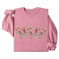 thumbnail image 1 of Candy Cane Christmas Sweatshirt Candy Lover Christmas Sweatshirts Xmas Graphic Print Long Sleeve Shirts, 1 of 5