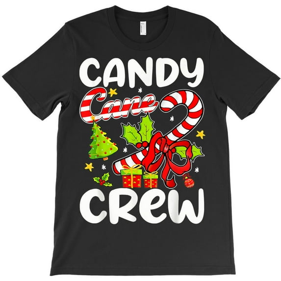 Candy Cane Crew Christmas Candy Lover Kids Boys Girls X-Mas, G13269 Unisex T-Shirt, Up to Size 5XL
