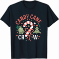 Candy Cane Crew Christmas Squad Xmas Family Matching Santa TShirt