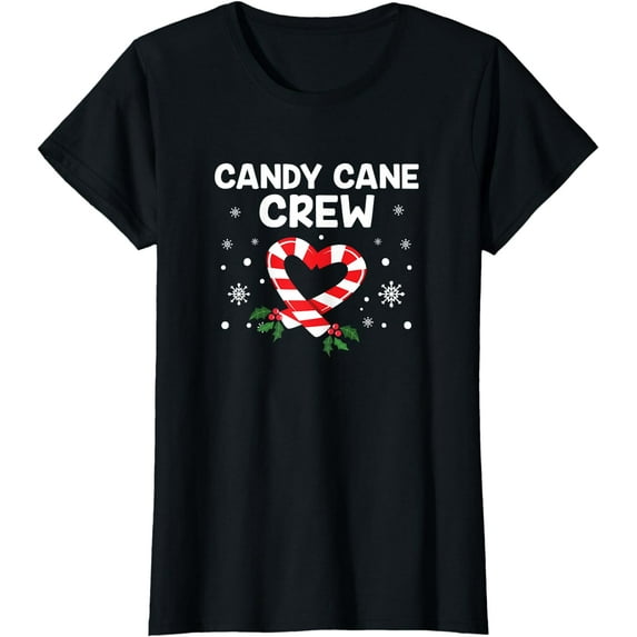 Candy Cane Crew Christmas Sweets Family Matching Costume T-Shirt
