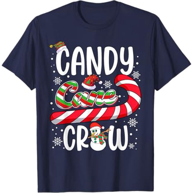 Candy Cane Crew Christmas Xmas Love Candy Boys Girls Kids TShirt
