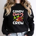 thumbnail image 1 of Candy Cane Crew Funny Christmas Candy Lover Kids Boys Girls X-Mas Graphic - Perfect Birthday Present SW8192 Unisex Sweatshirt, Up to Size 5XL, 1 of 2
