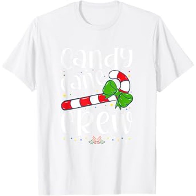 Candy Cane Crew Funny Christmas Candy Lover Xmas TShirt