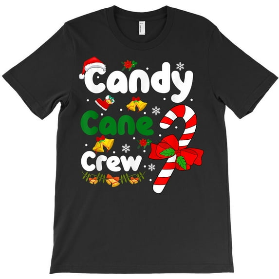 Candy Cane Crew Funny Christmas Candy Lover Xmas Holiday Themed Fun G36028 Unisex T-Shirt, Up to Size 5XL