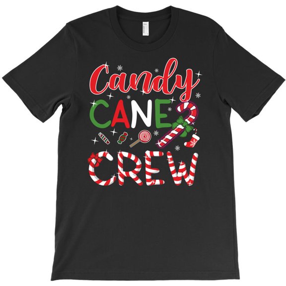 Candy Cane Crew Funny Christmas Family Matching Pajama Themed Festive G31538 Unisex T-Shirt, Up to Size 5XL