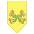 thumbnail image 1 of Candy Cane Crossbones Rhinestone Bandana Yellow Large, 1 of 1