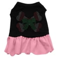 thumbnail image 1 of Christmas Pet Dog  Cat Dress Rhinestone, "Candy Cane Crossbones", 1 of 4