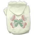 thumbnail image 1 of Candy Cane Crossbones Rhinestone Hoodie Cream M - 12, 1 of 1