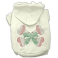 thumbnail image 1 of Candy Cane Crossbones Rhinestone Hoodie Cream XXXL- 20, 1 of 1