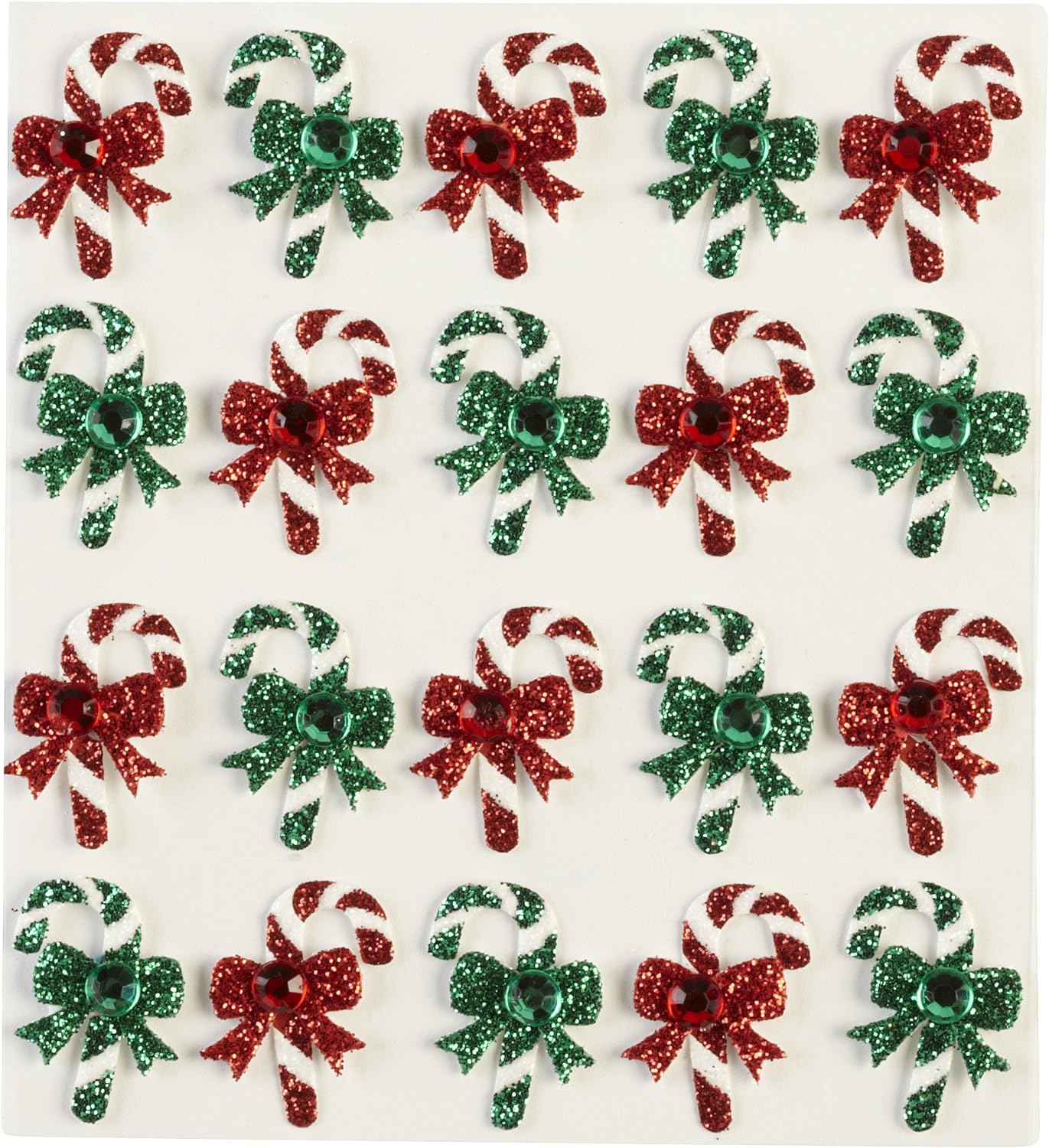 Candy Cane Dimensional Stickers