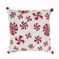thumbnail image 1 of Candy Cane Dreams Peppermints Poly Filled Throw Pillow, 1 of 1