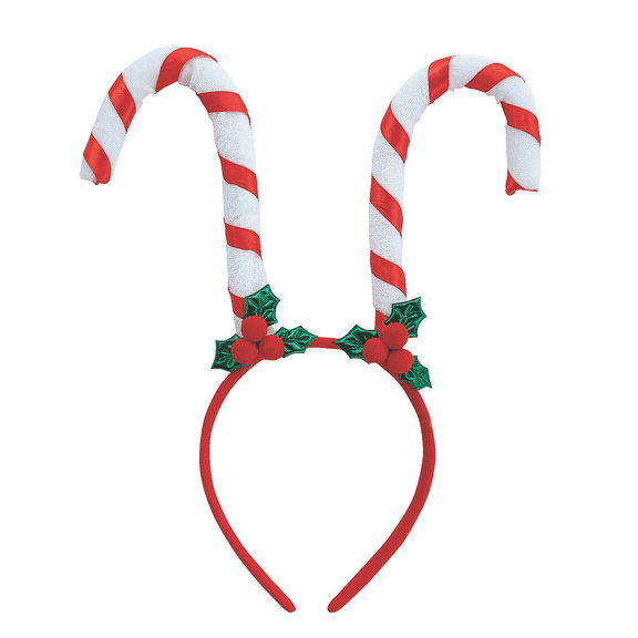 Candy Cane Headbands, Christmas, Apparel Accessories, 12 Pieces