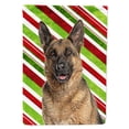thumbnail image 1 of Candy Cane Holiday Christmas German Shepherd Garden Flag, 1 of 5