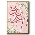 thumbnail image 1 of Candy Cane Holiday I - Framed Gallery Wrapped Holiday Canvas - 17 x 25 - Gold Frame, 1 of 8
