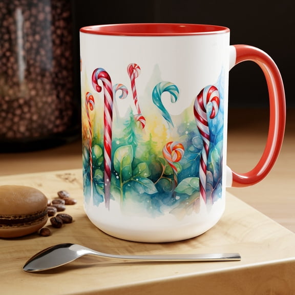 Candy Cane Holiday Mug: Seasonal Coffee Cup, Holiday Treats
