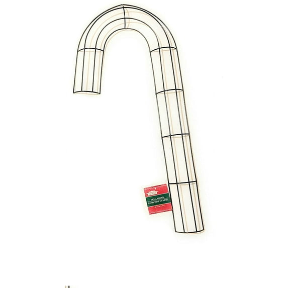 Candy Cane Metal Wreath Frame Christmas House