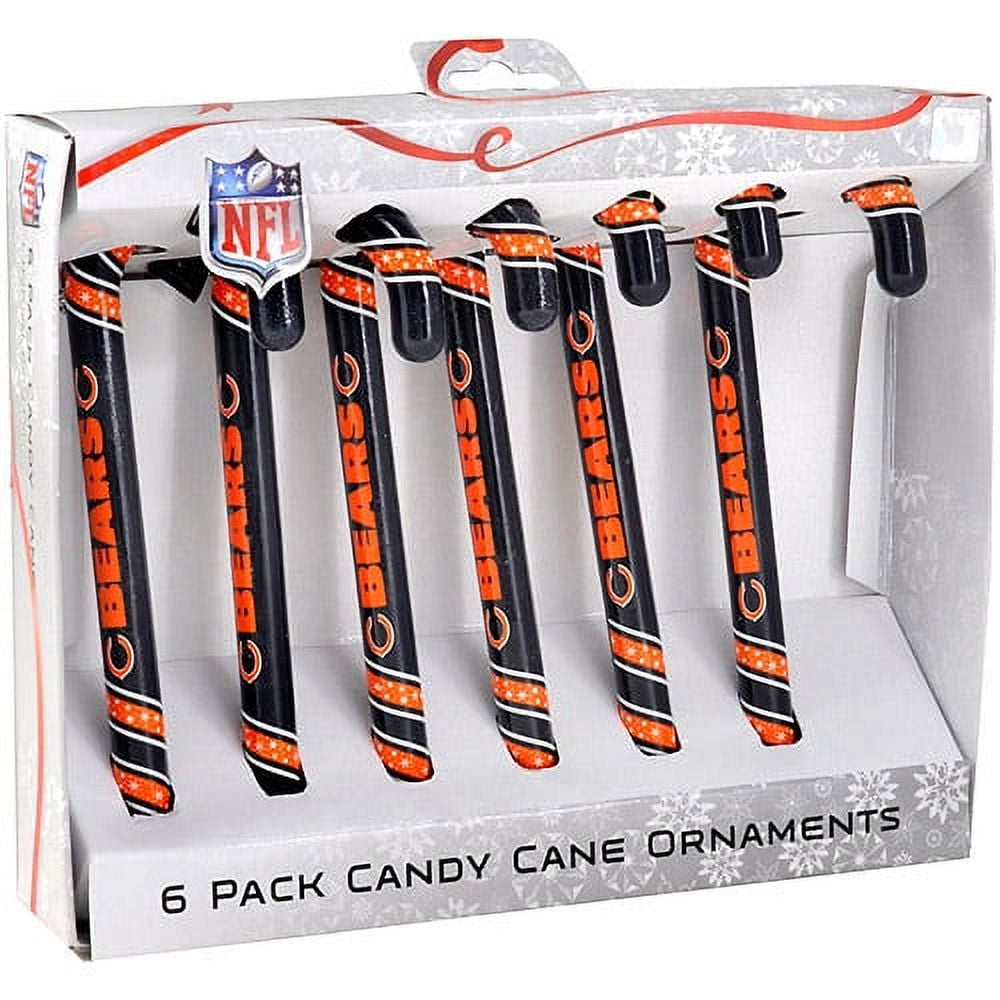 Candy Cane Ornament Set, Chicago Bears