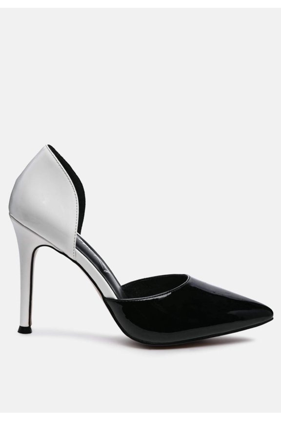 Candy Cane Patent Faux Leather High Heel Pumps