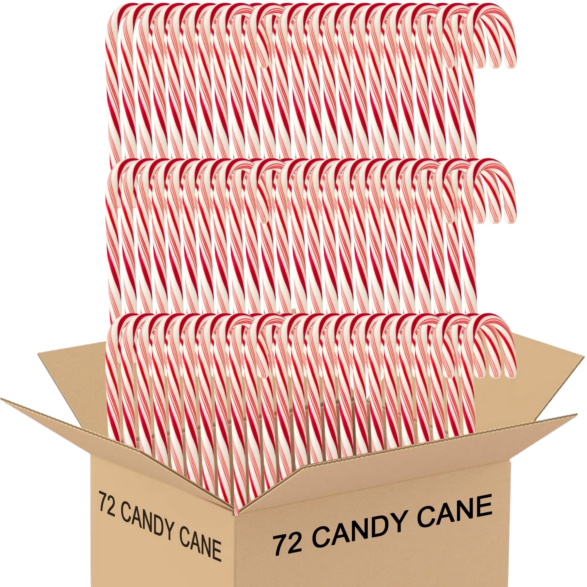 Muchai Innovations Candy Cane Peppermint Candies, 72 Pieces - Walmart.com