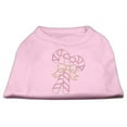 thumbnail image 1 of Candy Cane Rhinestone Shirt Light Pink XL - 16, 1 of 1