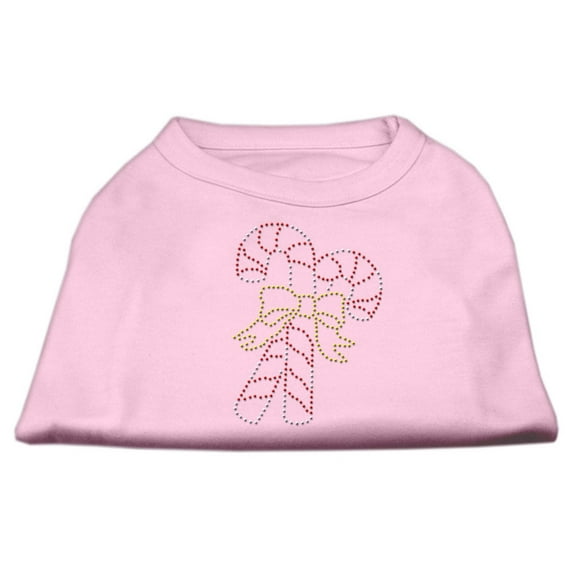 Christmas Pet Dog Cat Shirt Rhinestone, "Candy Canes"
