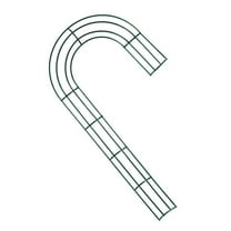 Candy Cane Shaped Wire Wreath Frame - J Letter Metal Ring for DIY Christmas Decor