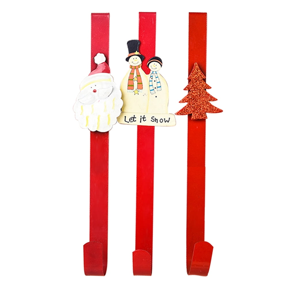 Candy Cane Snowman Wreath Hangers for Front Door,Christmas Decoration