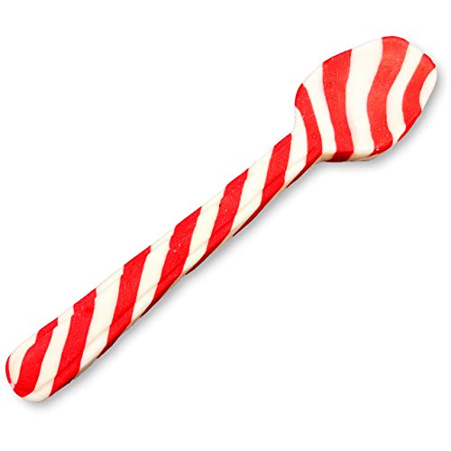 Candy Cane Spoons Peppermint Flavored Edible Coffee Party Spoons
