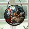 thumbnail image 1 of Candy Cane Stained Glass Suncatcher, Candy Cane Christmas, Candy Cane Stained Glass Decor, Miniature Christmas Decorations, for Teen Girls 7qmYgD, 1 of 5