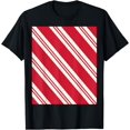 Candy Cane Stripe Diagonal Pattern T T-Shirt - Walmart.com