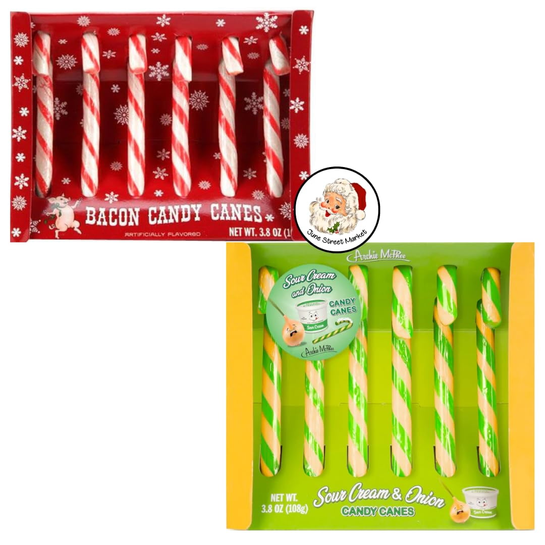 Candy Cane Wild & Wacky Flavored Christmas Variety 2 Pack Bundle