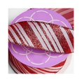 thumbnail image 1 of Candy Cane Wired Satin Ribbon with Red Glitter Accents - 1 1/2in. X 10 Yards (5829102), 1 of 1