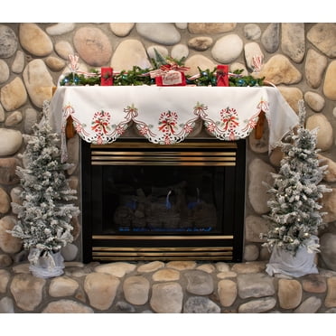 Happy Fall Y'all Mantel Scarf - 60x17 Inch Gnome Pumpkin Fireplace Decor For Autumn Home Decorating