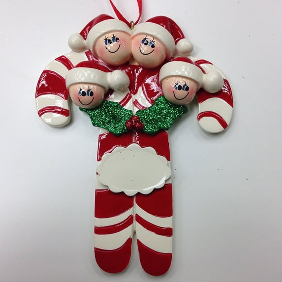 Candy Canes 5 Personalized Christmas Ornament DO-IT-YOURSELF