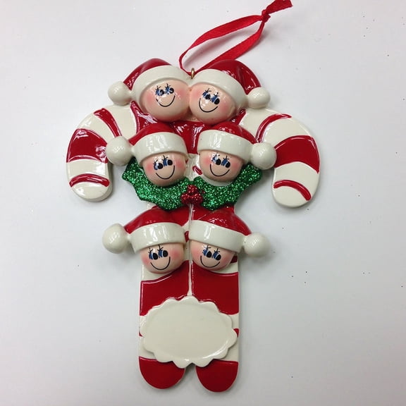Candy Canes 6 Personalized Christmas Ornament DO-IT-YOURSELF