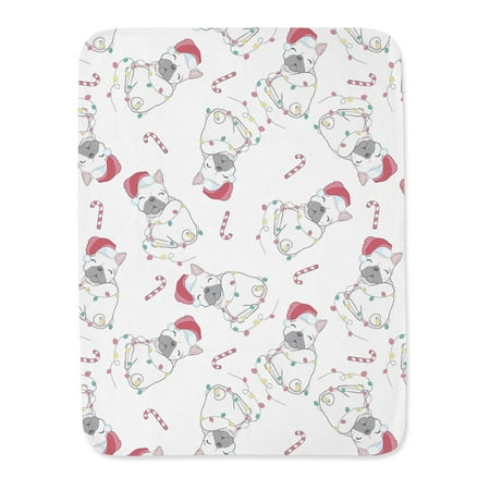 Candy Canes And Christmas Dogs Blanket -Image by Shutterstock,