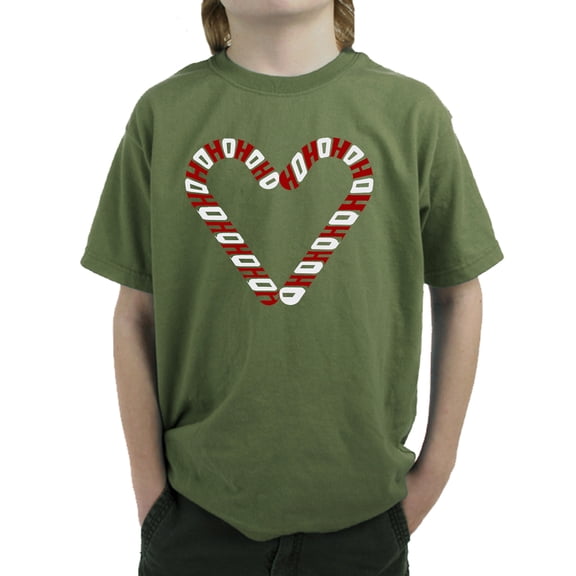 Candy Canes - Boy's Word Art T-Shirt