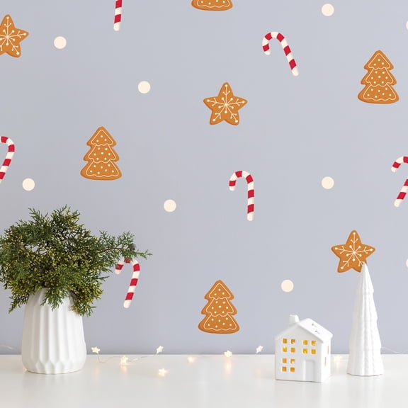 Candy Canes Christmas Wall Decals & Stickers | Reusable, Removable Holiday Wall Decor