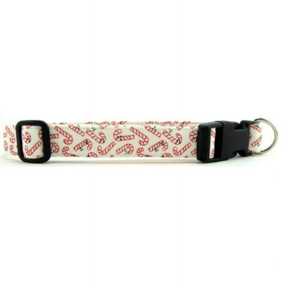 Candy Canes Dog Collar - Size - X-Large