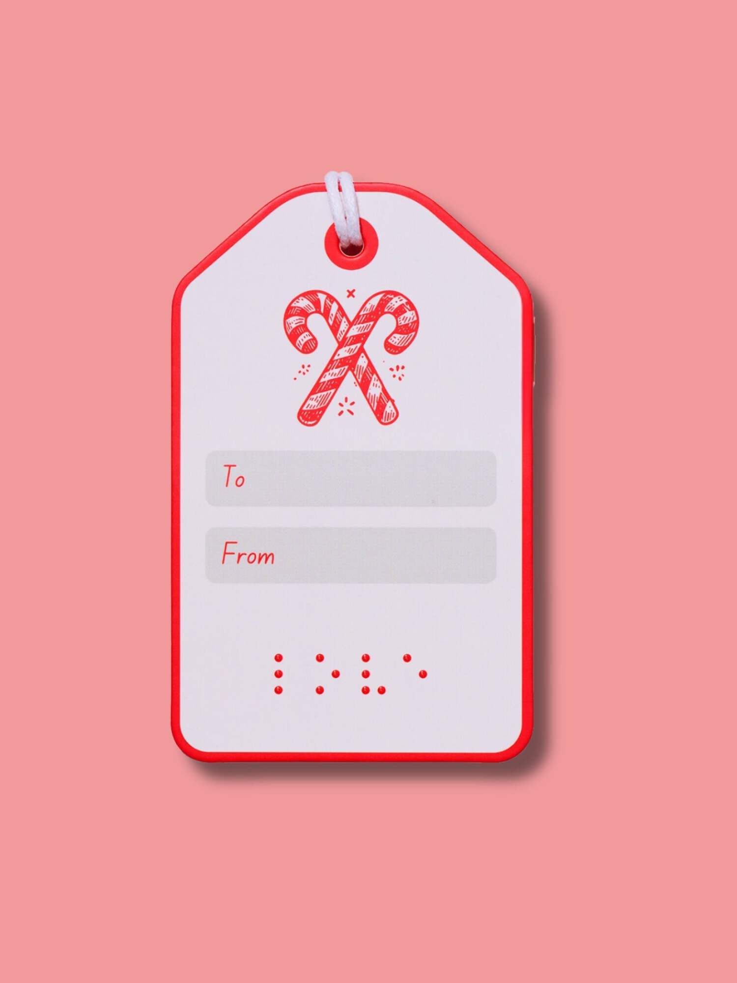 Candy Canes Gift Tag 12-Pack