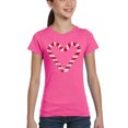 thumbnail image 1 of Candy Canes - Girl's Word Art T-Shirt, 1 of 2