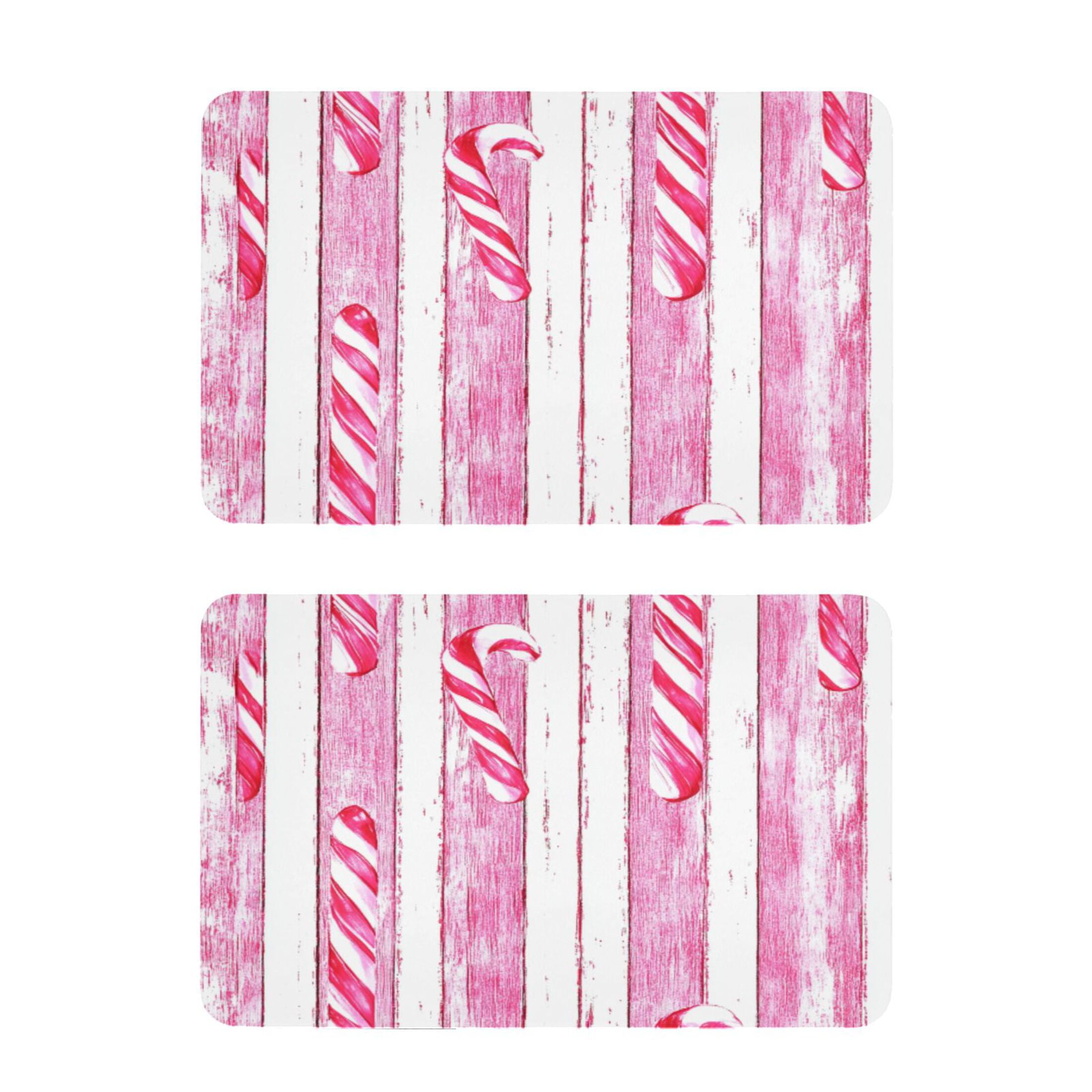 Candy Canes Pattern 2 Pack 4x2.5 Inch Magnetic Stickers Thick and ...