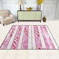 thumbnail image 1 of Candy Canes Pattern 80''x58'' Extra Large Plush Memory Foam Rug, Soft, Absorbent, Non Slip, 1 of 7