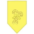 thumbnail image 1 of Candy Canes Rhinestone Bandana Yellow Large, 1 of 1