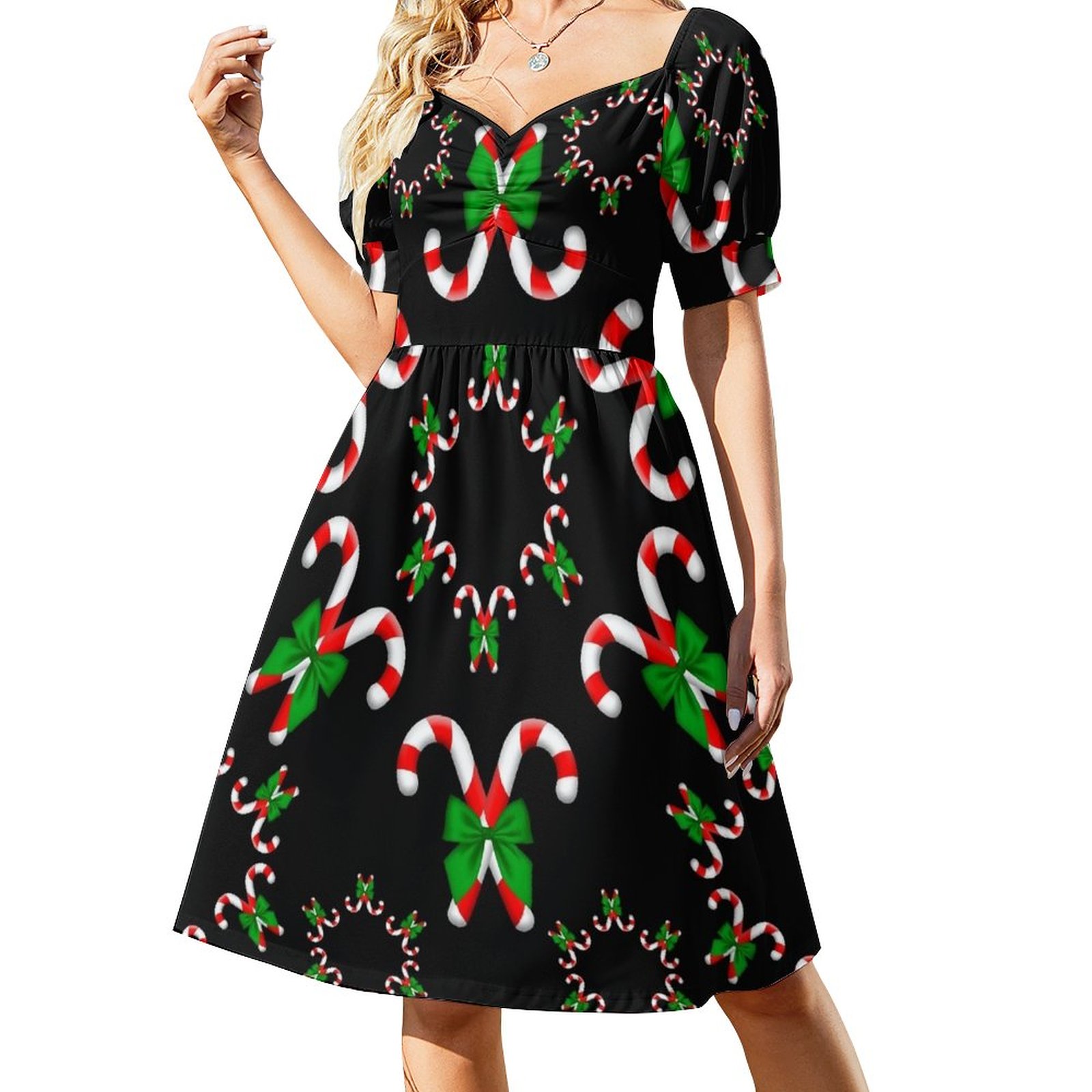 Candy Cane Sleeveless Dress & Candy Cane Pants main image 0